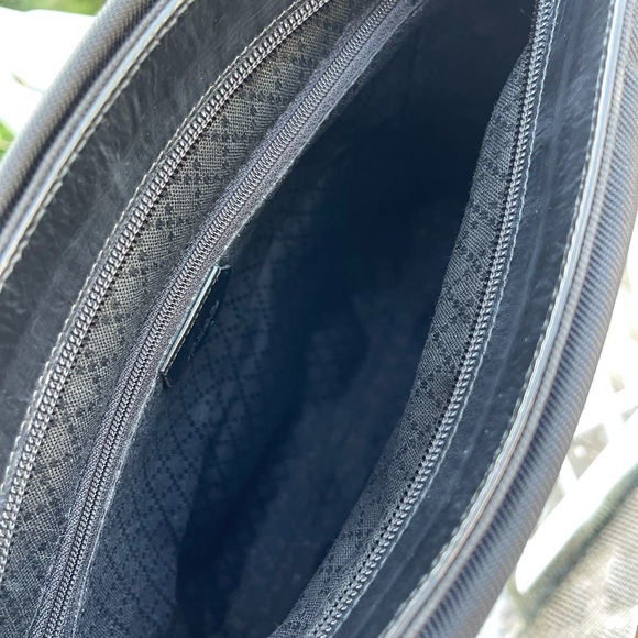GUCCI 1990s Bamboo Nylon Canvas Bag Black - Picture 13 of 16